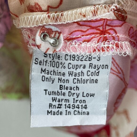 NEW Johnny Was Womens Medium Cosmo Lauren Button Down Floral Blouse Tunic Top - Picture 7 of 13